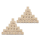 Set Of 52 Natural Alphabet Letters Cube Square Wooden Spacer