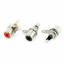 10Pcs A Sell Nickel Plated Small Lotus Seat RCA Female Audio Socket Lotus S G0H0