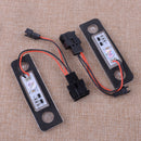 2pcs Lamp Number License White LED Fit for Skoda Octavia II 1Z Roomster 5J Plate