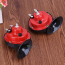 12V 110DB Loud Cars Dual-tone Snail Electric Air Horn Siren Universal Waterproof