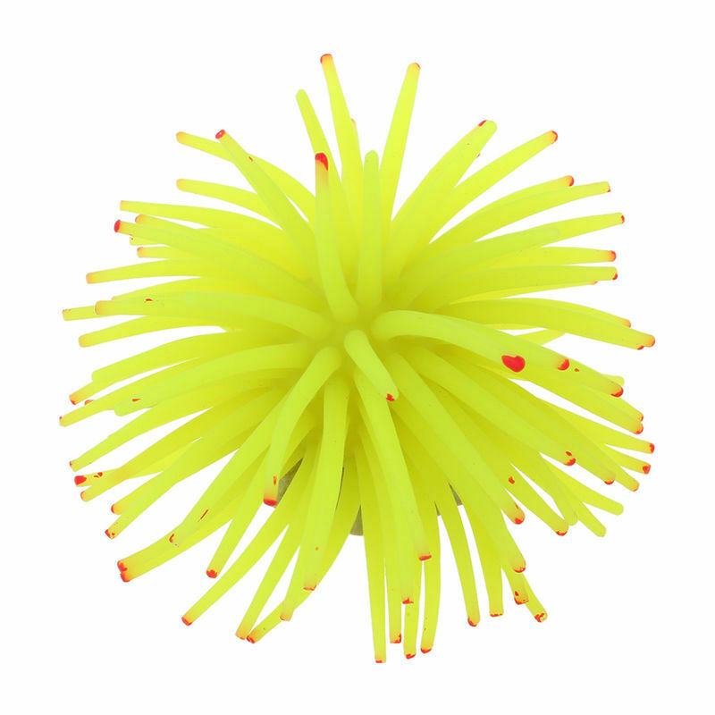 Silicone Aquarium Fish Tank Decor Artificial Coral Plant Underwater Decorat M4X1