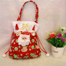 Christmas Applique Candy Gift Re-Usable Wrapping Bag ree Hanging Sack Decor