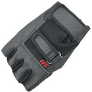 Pair of Black Stylish Leather Fingerless Gloves For Men