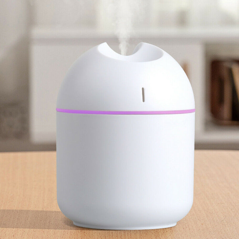 2 Modes Mist Spraying Air Humidifier Aroma Essential Oil Diffuser (White) A