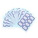 12X Self Adhesive Sticky White Label Writable Name Stickers Blank Note Labels SE