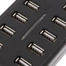 High Speed 480 Mbps USB 2.0 Hub 10 Ports Multi USB Splitter ForX laptop OZ