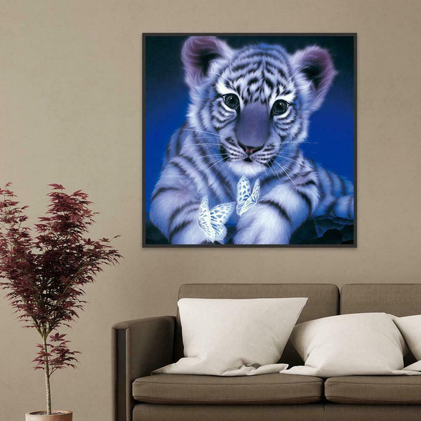 5D DIY Full Drill Square Diamond Painting Tiger Cross Stitch Embroidery Kit