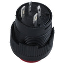 2 Pcs 4 Terminals Red LED Lamp Momentary Push Button Switch DC 3V F7C3