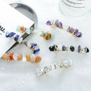 6 Pcs/Set Fashion Retro Geometric Natural Stone Hairpin Temperament Spring