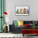 Four Birds 5D DIY Full Round Diamond Painting Cross Stitch Embroidery Kit