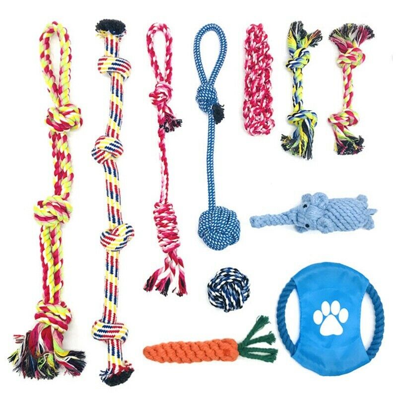 Dog Puppy Toys 11 Pack, Dog Rope Toys Puppy Chew Toys For Playing Time Pupp