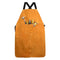 Adjustable Welding Bib Apron  Resistant Soldering Clothing Apron Brown