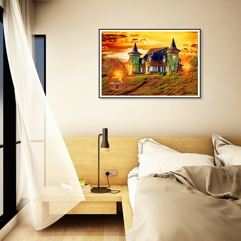 1000pcs DIY Castle Scenery Paper Puzzles for Parent-child Interactive Game