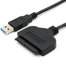 SATA to USB 3.0 Hard Disk Adapter Cable w/ Power Adapter f. 2.5/3.5 inch HDD SSD