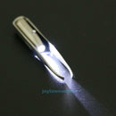 Stainless Steel LED Light Eyebrow Clamps Tweezer Clip Eyelash Hair Removal Tool