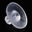 100PCS Clear Rubber Earring Backs Sleeves Holder Stopper Soft Silicone Rubber