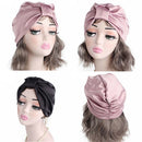 2pcs 100% Pure Silk Sleep Hats Wrap Night Cap Hair Care Bonnet Womens Hats