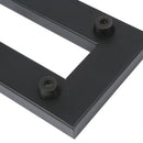 Portable Guitar Pedal Board Black Aluminum Alloy with Carrying Bag Tapes St