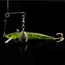 10Pcs 0.8g spinner fishing lure bait spoon Bass Minnow Crank lures tackleOZ