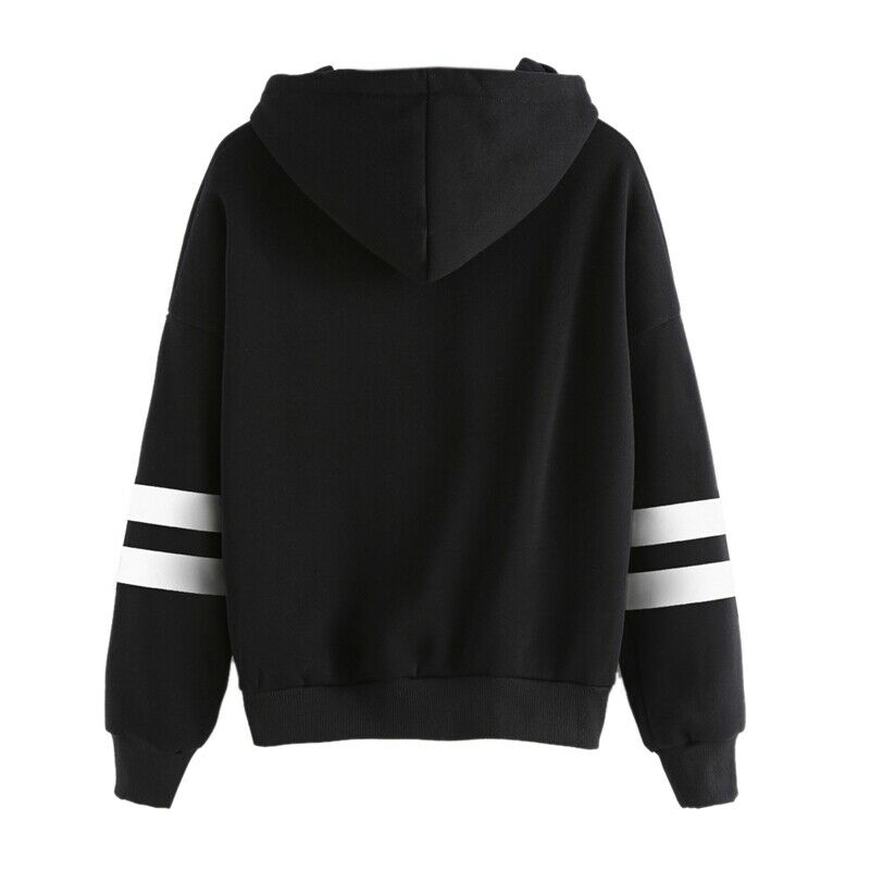 Autumn Winter Women Sweatshirt Striped Hoodies new Casual Long Sleeve Hoody N5I8