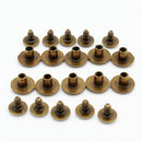 10Pcs Belt Screw Rivets Stud Head Leather Craft Chicago Nail for Wallet Bag