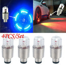 4x LED Dragonfly Car Wheel Tyre Decor Bulb Light Tire Air Valve Stem Cap Lamp /