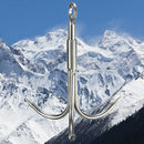 Outdoor Stainless Steel Hook Survival Climbing Claw Carabiner Grappling Rock