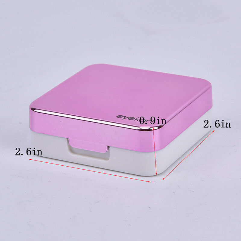 Mini Travel Contact Lens Case Box Container Holder Eye Care Kit Set With MirrFT
