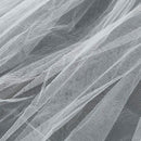White Woman Bridal Veils Wedding Veils 2 Layers Handmade Beaded Edge with C