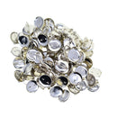 100 Pieces Brooch Clasps Pin Disk Base Pad Bezel Blank Cabochon Trays Backs Bar