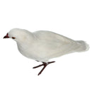2 Pieces Realistic Standing Flying Doves with White Feathers Birds Animal