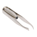 LED Light Stainless Steel Eyebrow Clamps Tweezers Hair Removal Make-up Tool A