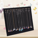 Black 17 Hook Necklace Jewelry Tray Display Organizer (17 Hook Necklace Dis