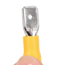 100x Assorted Crimp Spade Terminal Insulated Electrical Wire Connector Yellow ME