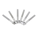 6 Pieces Drum Screws Tension Rods Short Screws Bolts Parts for Drum Band
