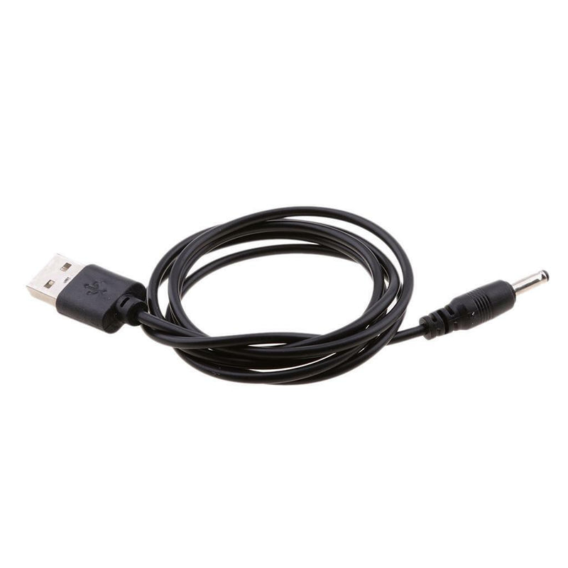 2pcs USB to 3.5x1.35mm Barrel Connector 5V DC Power Cable Jack Male, 1m/3ft