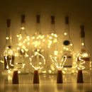 2M 20 LED Cork Shaped Copper Wire String Light Wine Bottle Warm White ST494-004