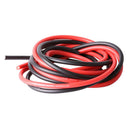 1 packet 2 pieces 12 gauge 1 meter silicone cable fine beach 12 AWG, black