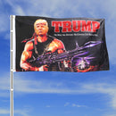 3x5''Trump No Man, No Woman, No Commie Can Stump Him Flag 3'x5' Premium Flag