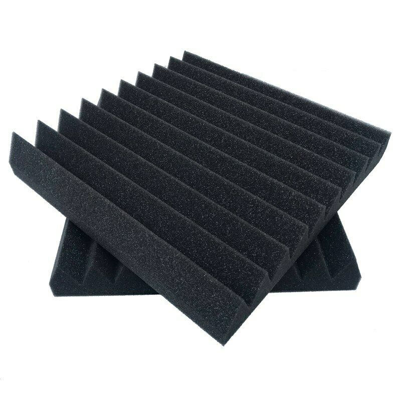 6 Pack 30 X 30 X 5 cm acoustic sound foam studio panels 10 sharp wedges - R