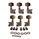 Pack of 6 Alloy Guitars String Tuning Pegs Keys Replacement DIY Red Bronze