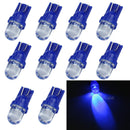 10x T10 194 168 Super Bright Blue LED Wedge Plate Dashboard Side Light Bulb 12V