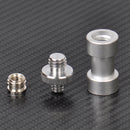3 in1 1/4" 3/8" Tripod Screw to Light Stand Umbrella Holder Camera Adapter