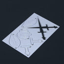 Sword Flower Group Joint DIY Metal Stencil Scrapbook Embroidery Cutting Die