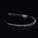 Hair band Crystal Headband Hairband Rhinestone Fine Hair Hoop Hair Accessories,a
