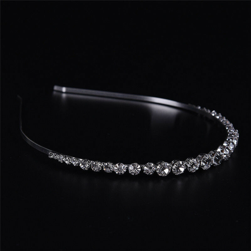 Hair band Crystal Headband Hairband Rhinestone Fine Hair Hoop Hair Accessories,a