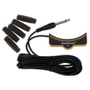Guitar Amplifier Pickup & 5Pcs Female to Female F/F Audio Adapter 3.5mm Jack