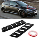2 Pack 44x13cm Car Bonnet Engine Hood Vent Louver Cooling Panel Trim Universal