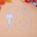 5pcs Girl Summer Time Cutting Dies Scrapbook Embossing DIY Craft Album Card A