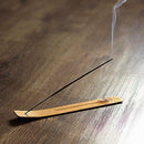 1pc Natural Plain Wood Wooden Incense Stick Ash Catcher Burner Holder 10-inch